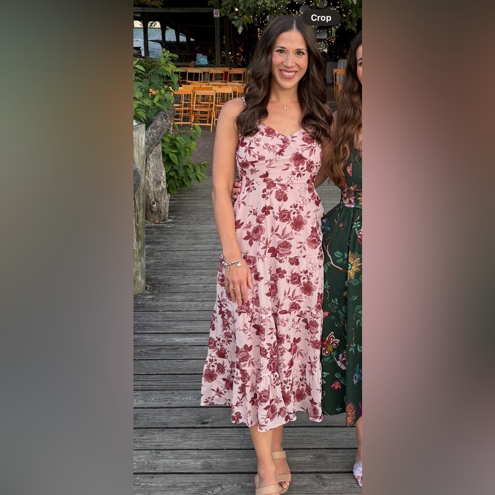 WORN ONCE - FLORAL MAXI DRESS